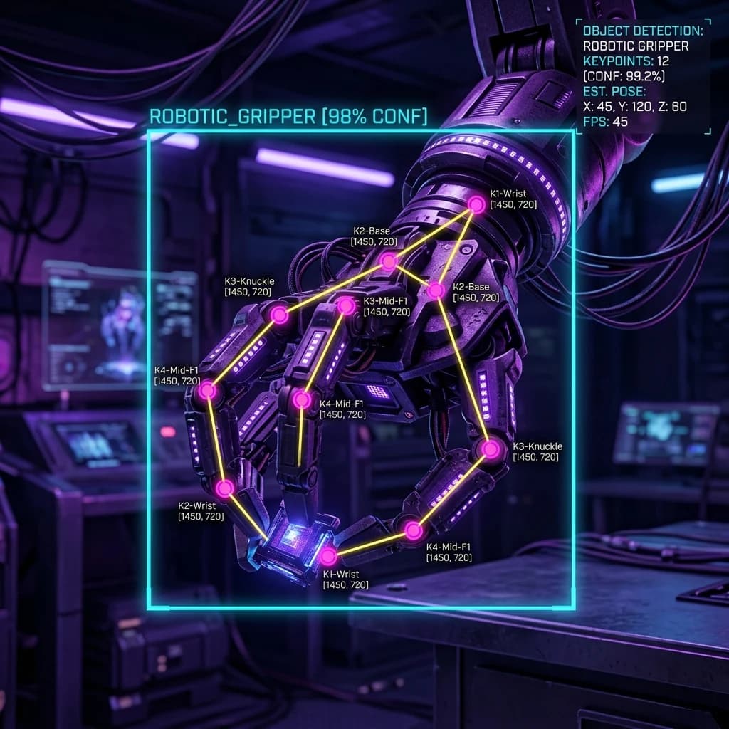 Pose and contact labels drawn over footage as it is recorded