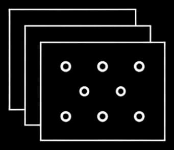 A target reticle closing in on a single point worth labeling