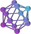a close-up of a molecule